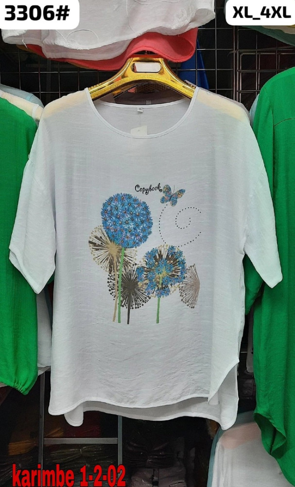 Женская футболка голубая купить в Интернет-магазине Садовод База - цена 600 руб Садовод интернет-каталог